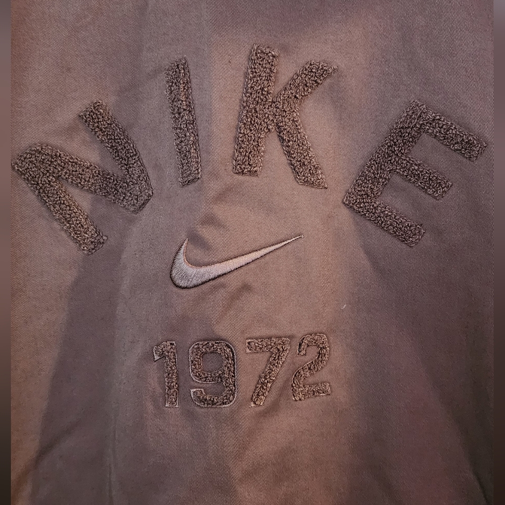 Nike Women's Sportwear Oversized‎ 1/4 Zip Twill Top-Brown Long Sleeve Sz Med NWT - Picture 6 of 13